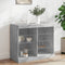 vidaXL - Dressoir - met - LED-verlichting - 81x37x67 - cm - betongrijs
