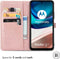 imoshion Hoesje Geschikt voor Motorola Moto G42 Hoesje Met Pasjeshouder - imoshion Mandala Bookcase - Rosé Goud