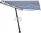 vidaXL - Luifel - vrijstaand - automatisch - 300x250 - cm - blauw - en - wit