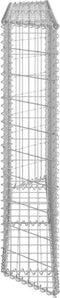vidaXL - Gabion - plantenbak - trapezium - 150x20x100 - cm - gegalvaniseerd - staal