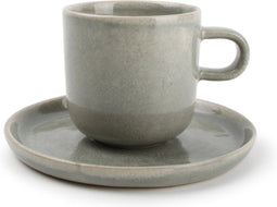 S&P Kop 24cl en schotel licht groen Meridian - set/2