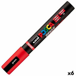 POSCA PC-5BR - Markeerstift - Inkt op waterbasis - Rood (6 stuks)