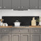 vidaXL - Spatschermen - keuken - 2 - st - 80x60 - cm - gehard - glas - zwart
