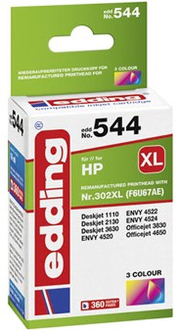 Edding EDD-544 - Inkjet Cartridge - Hoog (XL) rendement - Cyaan Magenta Geel