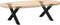 vidaXL - Salontafelpoten - 2 - st - X-vormig - 60x(30-31) - cm - staal - zwart