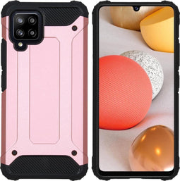iMoshion Hoesje Geschikt voor Samsung Galaxy A42 Hoesje - iMoshion Rugged Xtreme Backcover - Rosé