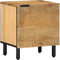 vidaXL - Nachtkastje - 40x33x46 - cm - massief - mangohout - bruin