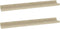 vidaXL - Wandplanken - 2 stuks - MDF - 60x9x3 cm - Sonoma eiken (2 stuks)