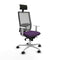 Bureaustoel met hoofdsteun Piqueras y Crespo 4B086N1 Paars