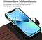 Accezz iPhone 13 - Hoesje 2 in 1 Wallet Bookcase - Echt Nappa leer - Bruin