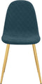 vidaXL - Eetkamerstoelen - 2 - st - fluweel - blauw