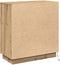 vidaXL - Dressoir - met - LED - Artisan - Eiken - 71x34,5x75 - cm - Gelaagd - Hout