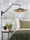 GOOD&MOJO Wandlamp Kalimantan - Zwart/Naturel - 105x60x55cm - Binnen Scandinavisch,Bohemian