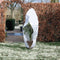 Nature - Winterhoes - 200 x Ø150cm - wit - afdekhoes - met rits