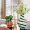 Mica Decorations Stratt Vaas - Keramiek - H28 x Ø22 cm - Groen