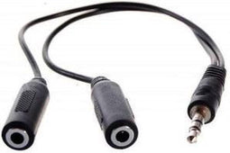 3GO CA102 audio kabel 1,5 m 3.5mm 2 x 3.5mm Zwart