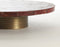 Light&living Schaal op voet Ø35x8 cm BELO rood agaat+antiek brons