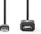 Nedis - Actieve USB-Kabel - USB 2.0 - 10 m - 480 Mbps - Zwart