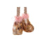 Kerstversiering DKD Home Decor Wit Roze Gouden Rendier 15 x 17 x 50 cm (2 Stuks)