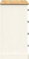 vidaXL - Dressoir - met - lades - VIGO - 113x40x75 - cm - massief - grenenhout - wit