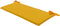 Bankkussen ca.(120)110x48cm Gold canvas eco+