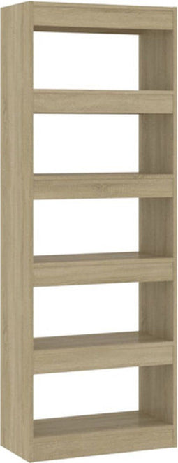 vidaXL - Boekenkast/kamerscherm - 60x30x166 - cm - bewerkt - hout - sonoma - eiken