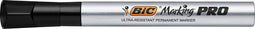 Bic markeerstift Marking Pro, beitelpunt, zwart 12 stuks