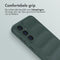 imoshion Hoesje - Geschikt voor Samsung Galaxy S23 FE - EasyGrip Backcover - Donkergroen