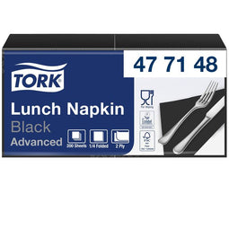 Tork - Lunchservet advanced vierdevouw zwart