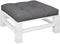 vidaXL - Palletkussen - 80x80x12 - cm - stof - grijs