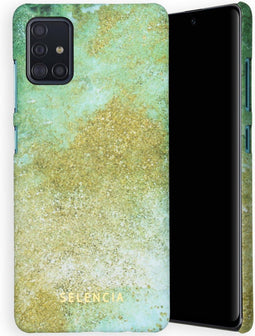 Selencia Hoesje Geschikt voor Samsung Galaxy A51 Hoesje - Selencia Maya Fashion Backcover - groen