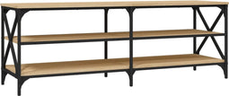 vidaXL - Tv-meubel - 140x40x50 - cm - bewerkt - hout - sonoma - eikenkleurig