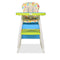 vidaXL - Kinderstoel - met - blad - 3-in-1 - verstelbaar - blauw - en - groen