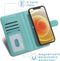 iMoshion Hoesje Geschikt voor iPhone 12 Pro / 12 Hoesje Met Pasjeshouder - iMoshion Luxe Portemonnee - Turquoise