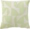 J-Line kussen Geo - textiel - wit/muntgroen