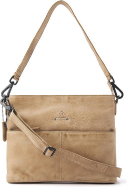 dR Amsterdam Hand Schoudertas | Dames schoudertas | Handstas dames | Crossbody tas dames | Tampa - 933543 Beige