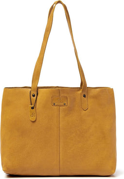 dR Amsterdam Handtas | Dames shopper | Dames schoudertas | Leren shopper | Tampa - 933727 Yellow