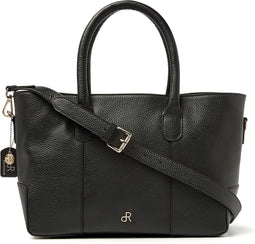 dR Amsterdam Schoudertas | Schoudertas dames | Crossbody tas dames | Handtassen dames | Leren schoudertas | Mint - 1103747 Black