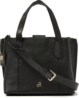 dR Amsterdam Schoudertas | Schoudertas dames | Crossbody tas dames | Handtassen dames | Leren schoudertas | Mint - 1103749 Black