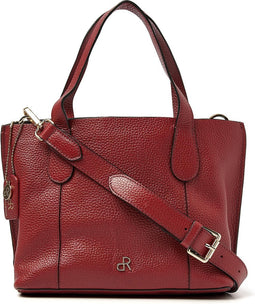 dR Amsterdam Schoudertas | Schoudertas dames | Crossbody tas dames | Handtassen dames | Leren schoudertas | Mint - 1103749 Tango Red
