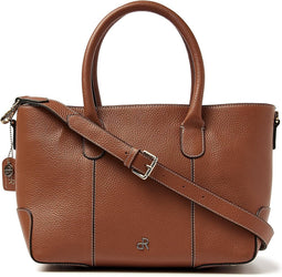 dR Amsterdam Schoudertas | Schoudertas dames | Crossbody tas dames | Handtassen dames | Leren schoudertas | Mint - 1103747 Mocha