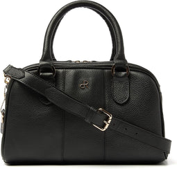 dR Amsterdam Schoudertas | Schoudertas dames | Crossbody tas dames | Handtassen dames | Leren schoudertas | Mint - 1103748 Black