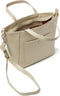 dR Amsterdam Schoudertas | Schoudertas dames | Crossbody tas dames | Handtassen dames | Leren schoudertas | Faggio - 903710 Cement