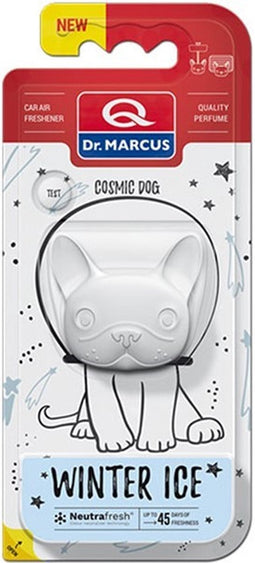 Dr. Marcus Winter Ice Cosmic Dog autogeurtje met neutrafresh technologie - Luchtverfrisser auto - Tot 45 dagen geurverspreiding - 20 Gram