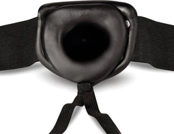 Dr. Skin - Holle Strap On Dildo Met Harnas 19 cm - Zwart