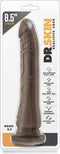 Dr. Skin - Realistische Dildo Met Zuignap 21 cm - Chocolate