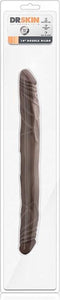 Dr. Skin - Realistische Dubbele Dildo 35 cm - Chocolate