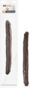 Dr. Skin - Realistische Dubbele Dildo 35 cm - Chocolate