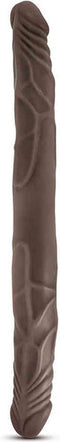 Dr. Skin - Realistische Dubbele Dildo 35 cm - Chocolate