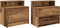 vidaXL - Nachtkastjes - 2 - st - met - lade - 51x31x47 - cm - oud - houtkleurig